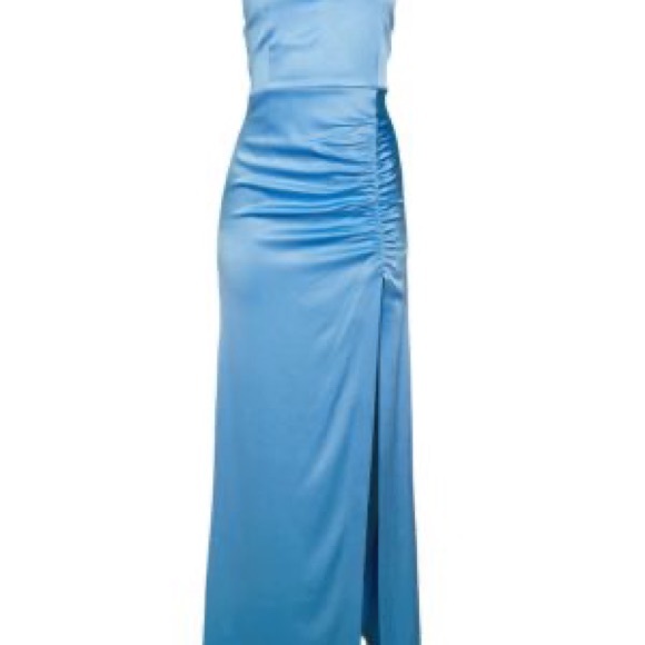 Alice + Olivia Diana V-Neck High Slit Dress - Picture 4 of 6